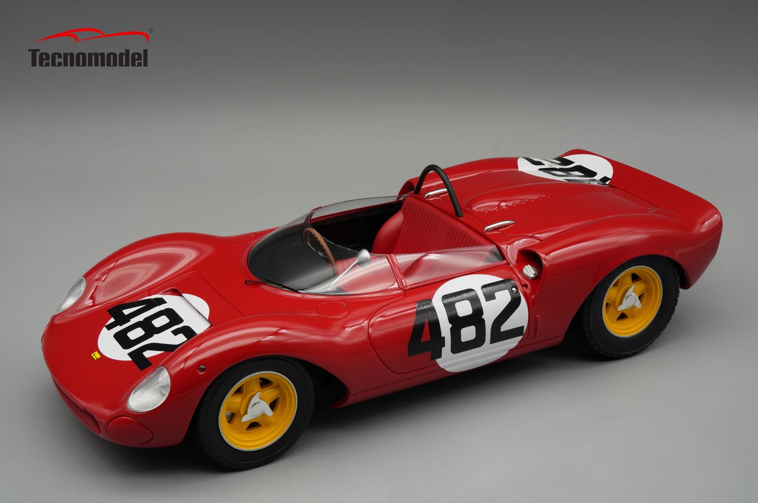 1:18 Tecnomodel - Ferrari 206 Dino SP Cesana - Sestriere 1965 Scuderia SEFAC car #482 Driver: L. Scarfiotti - WINNER