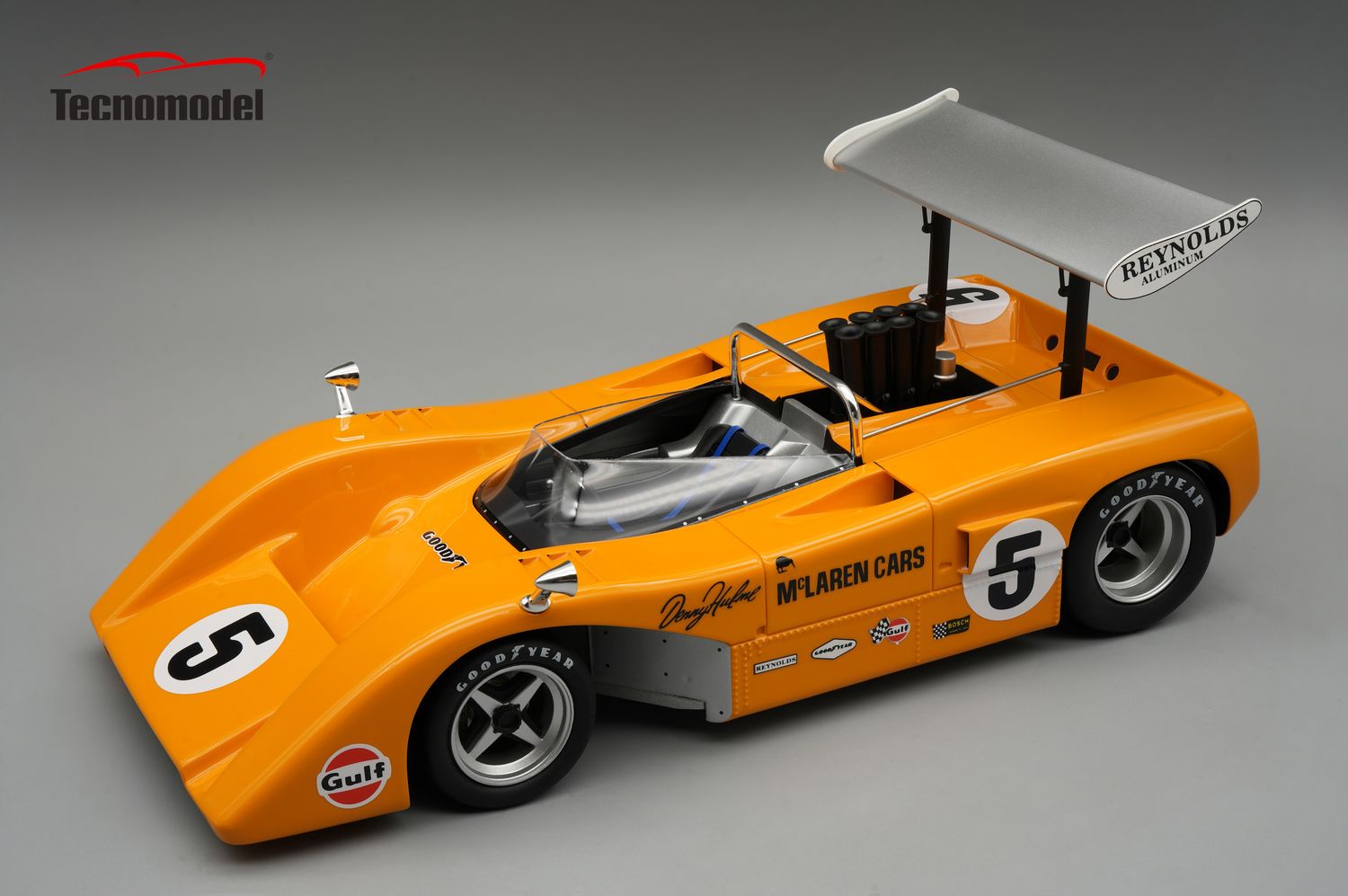 1:18 Tecnomodel - McLaren M8B Can Am 1969 Mid-Ohio car #5 WINNER Driver: Denny Hulme
