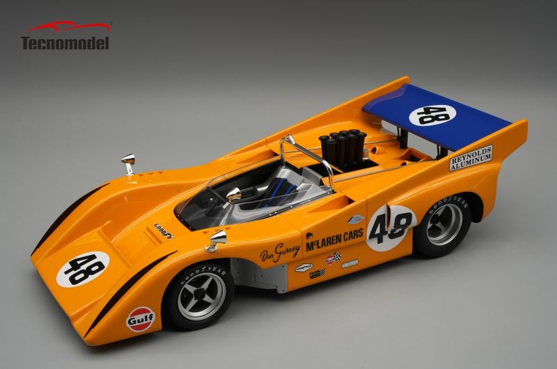 1:18 Tecnomodel - McLaren M8D Can Am Mont Tremblant 1970 car #48 WINNER Driver: Dan Gurne 1:18 Tecnomodel - McLaren M8D Can Am Mont Tremblant 1970 car #48 WINNER Driver: Dan Gurne
