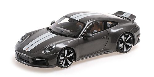 1:18 Minichamps - PORSCHE 911 (992) SPORT CLASSIC – 2022 – GREY METALLIC