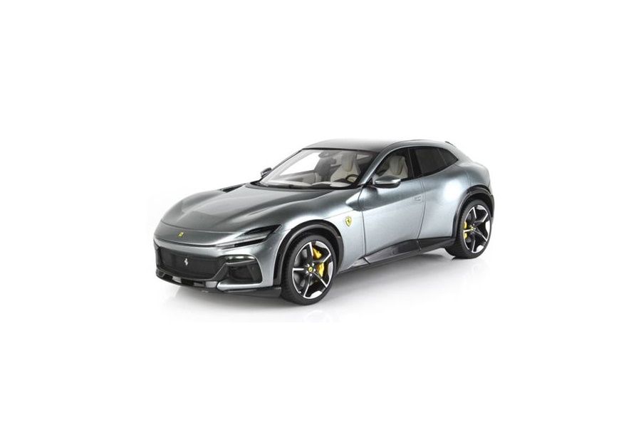 1:18 BBR - Ferrari Purosangue Diecast Panoramic Roof Grigio Titanio - Polifoam