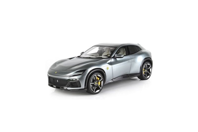 1:18 BBR - Ferrari Purosangue Diecast Panoramic Roof Grigio Titanio - Polifoam 1:18 BBR - Ferrari Purosangue Diecast Panoramic Roof Grigio Titanio - Polifoam