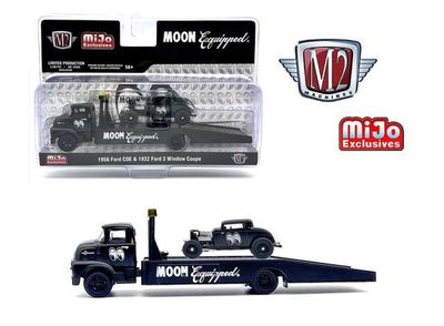 1:64 M2 Machines - 1956 Ford COE & 1932 Ford 3 Window Coupe, matte black 1:64 M2 Machines - 1956 Ford COE & 1932 Ford 3 Window Coupe, matte black