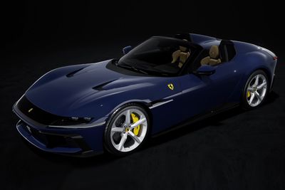 1:43 Looksmart - Ferrari 12 Cilindri Convertible Blu Pozzi