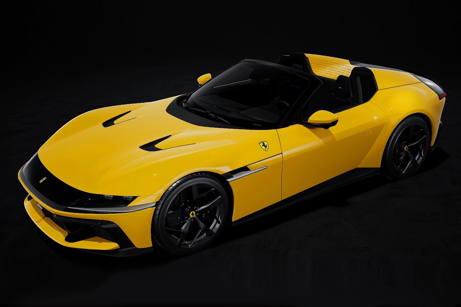 1:18 MR Collection Models - Ferrari 12 Cilindri Convertible Giallo Tristrato