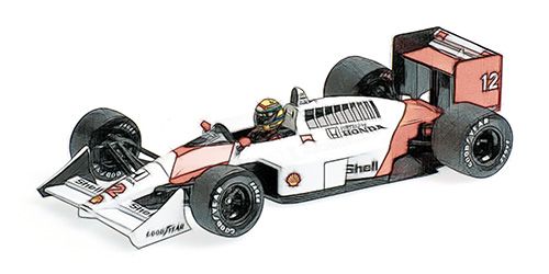 1:18 Minichamps - 1988 McLaren Honda MP4/4 World Champion Ayrton Senna, Dirty Version