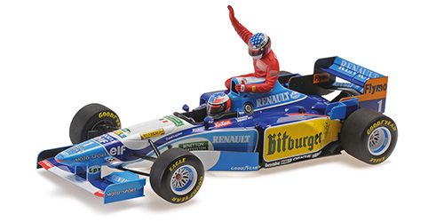 1:18 Minichamps - BENETTON RENAULT B195 – MICHAEL SCHUMACHER – CANADIAN GP 1995 (W/FIGURINE ALESI)