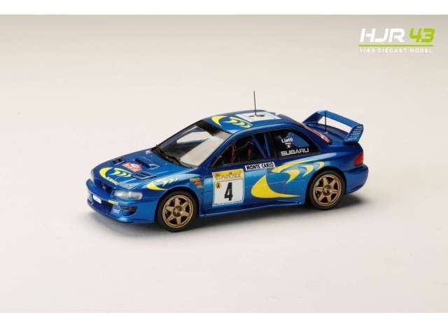 1:43 Hobby Japan - 1997 Subaru Impreza Monte Carlo #4, blue/yellow