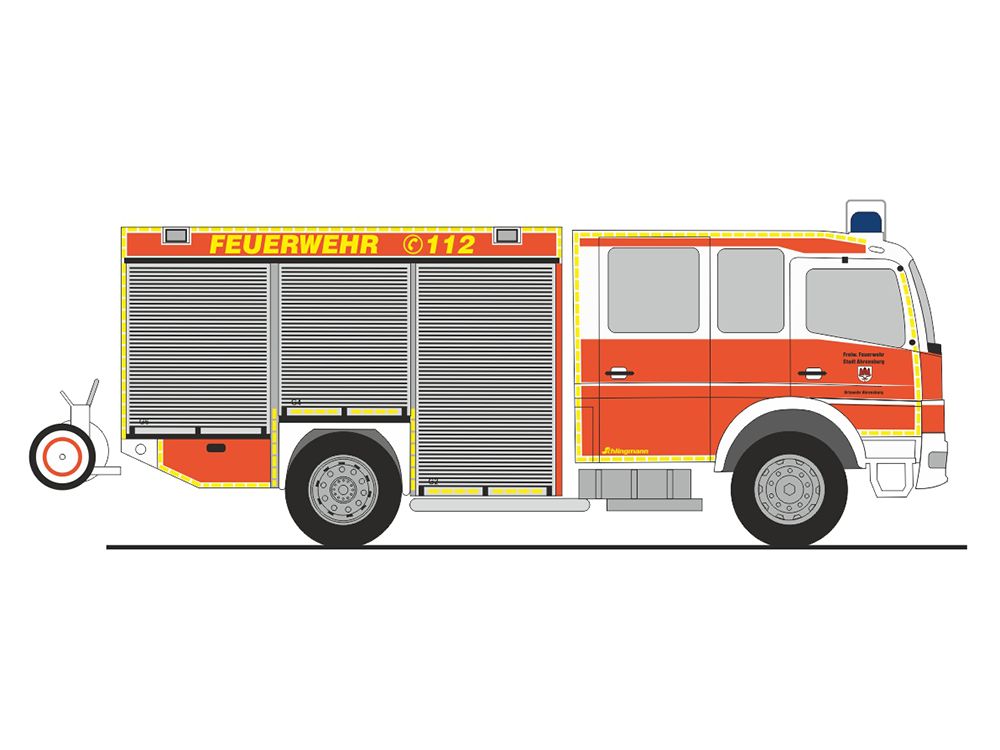 1:87 Rietze - Mercedes Schlingmann HLF 20/16, Feuerwehr Ahrensburg