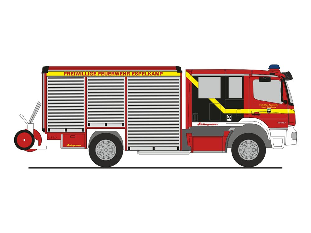 1:87 Rietze - Mercedes Schlingmann Varus HLF, Feuerwehr Espelkamp