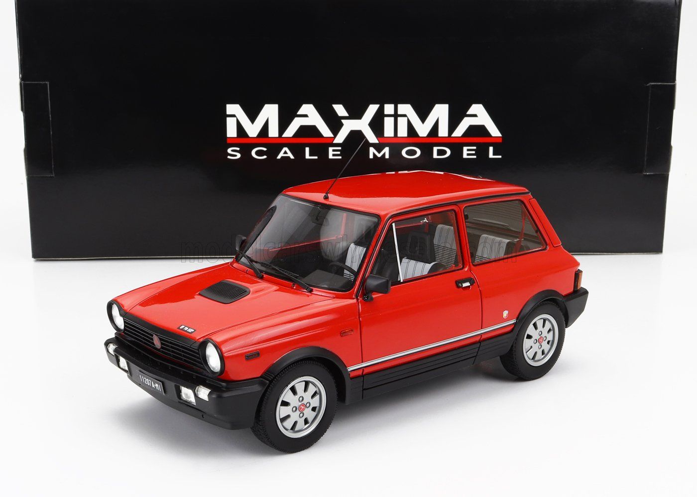 1:18 Maxima Scale Model - Autobianchi A112 Abarth VII-Series 1984 Rosso Corsa Red