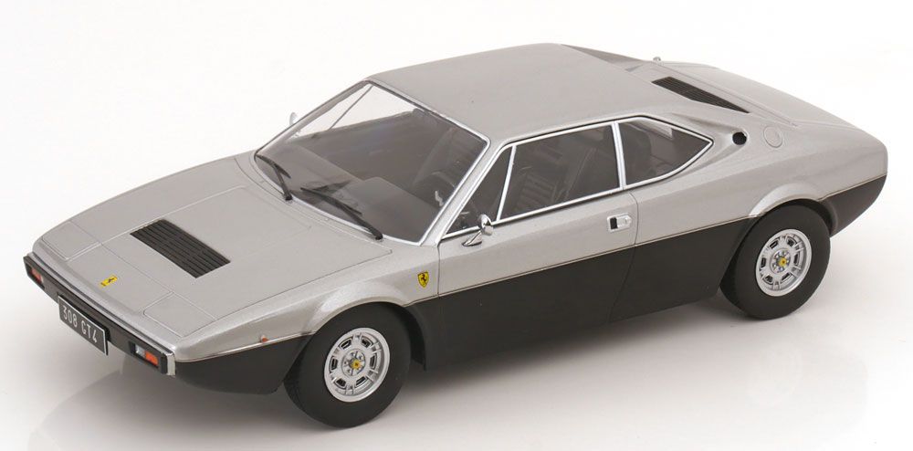 1:18 KK Scale - Ferrari 308 GT4 1974 silber/mattschwarz