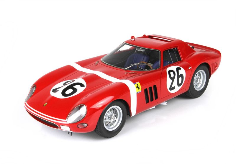 1:18 BBR - Ferrari 250 GTO S/N 5571 GT CAR #26 HUGUS/ROSINSKI 24H LE MANS 1964