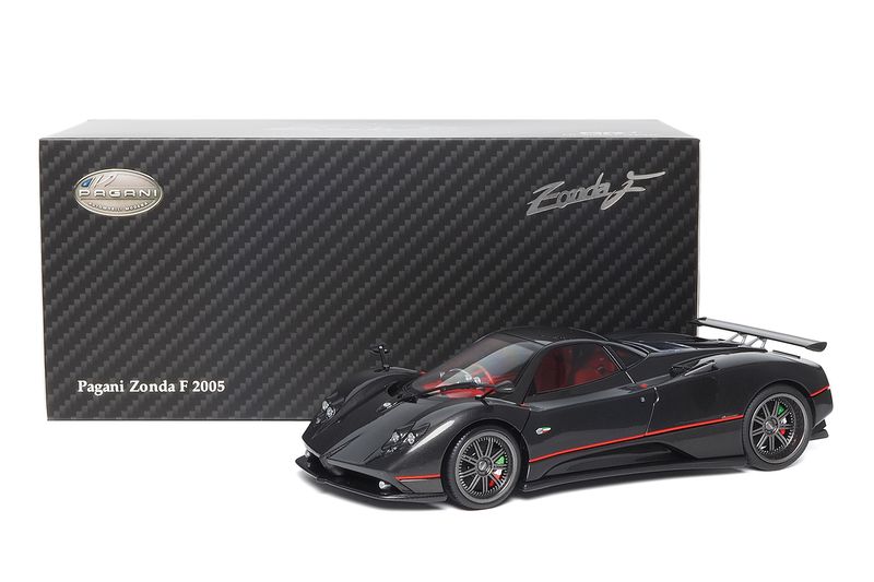 1:18 Almost Real - PAGANI ZONDA F – 2015 – GLOSS CARBON BLACK W/RED STRIPE 1:18 Almost Real - PAGANI ZONDA F – 2015 – GLOSS CARBON BLACK W/RED STRIPE