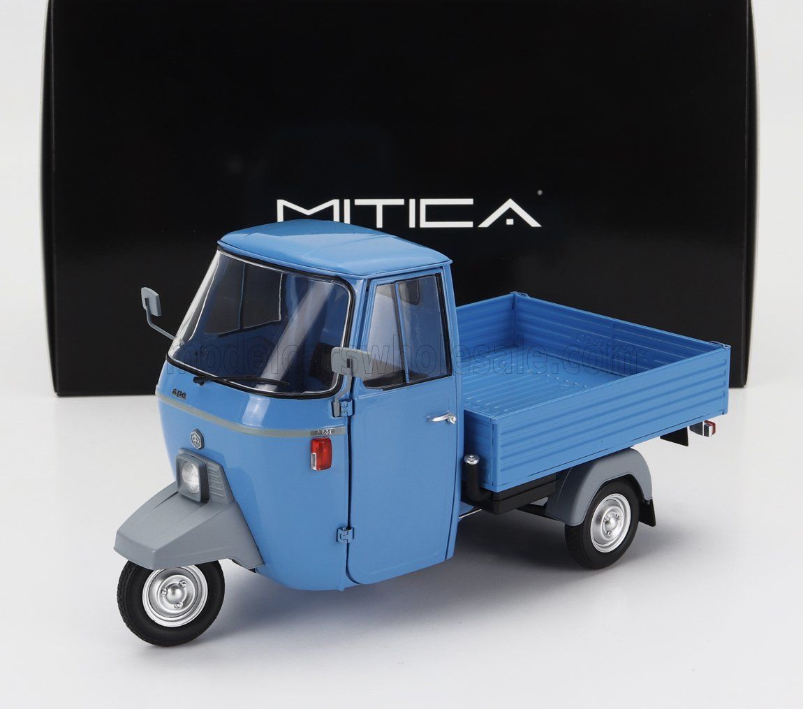 1:18 Mitica Diecast - Piaggio Ape P501 Open 1979 Blu 7210