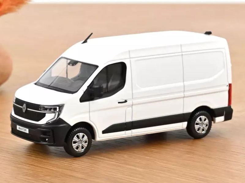 1:43 Norev - Renault Master E-Tech 100% Elektrisch 2024 Arktis-Weiss