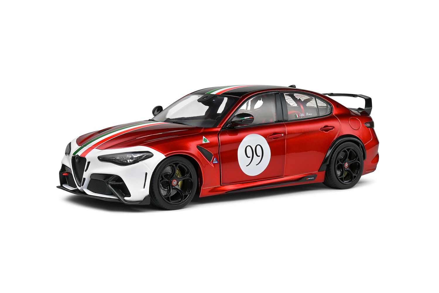 1:18 Solido - Alfa Roemo Giulia GTA-M 2022 Tricolore Mugello 1969 Red