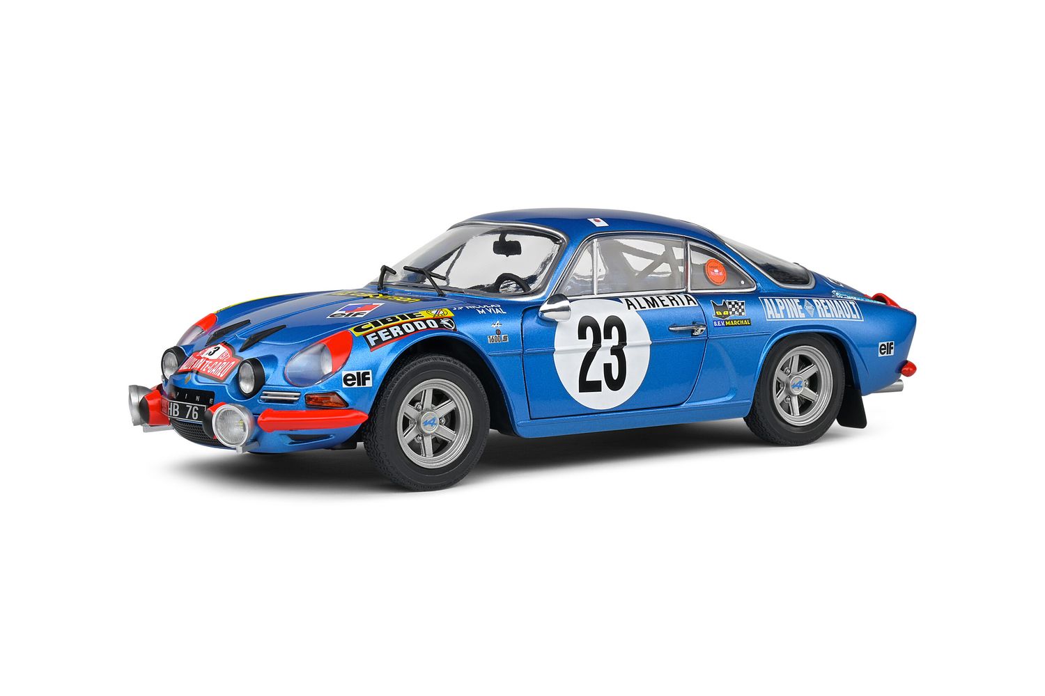 1:18 Solido - Renault Alpine A110 1600S (night version) #23 Rally Montecarlo 1972 Jean Pierre Nicolas - Michel Vial