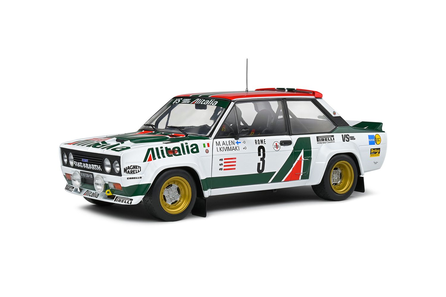 1:18 Solido - Fiat 131 Abarth #3 3rd Rally Montecarlo 1973