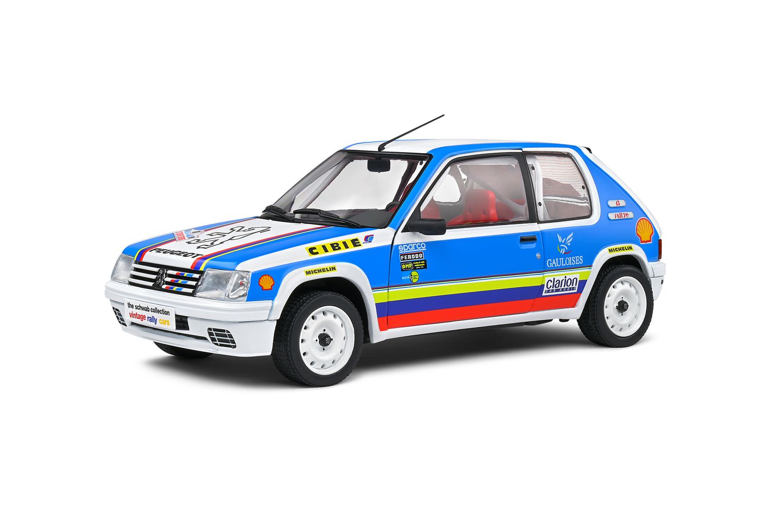 1:18 Solido - Peugeot 205 1.9 Rally Schwab Collection 1990