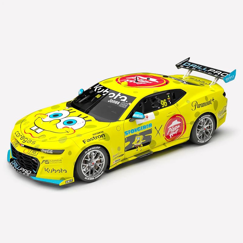 1:18 Authentic Collectables - Brad Jones Racing Pizza Hut #96 SpongeBob SquarePants Chevrolet Camaro ZL1 - 2024 Melbourne SuperSprint (AusGP) 1:18 Authentic Collectables - Brad Jones Racing Pizza Hut #96 SpongeBob SquarePants Chevrolet Camaro ZL1 - 2024 Melbourne SuperSprint (AusGP)