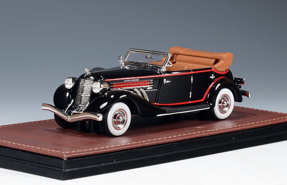 1:43 GLM - 1935 Auburn 851 SuperCharged Phaeton Open Roof Black