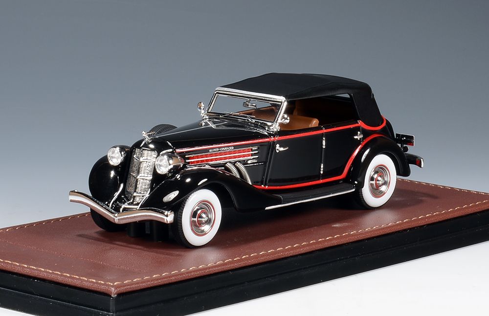 1:43 GLM - 1935 Auburn 851 SuperCharged Phaeton Close Roof Black