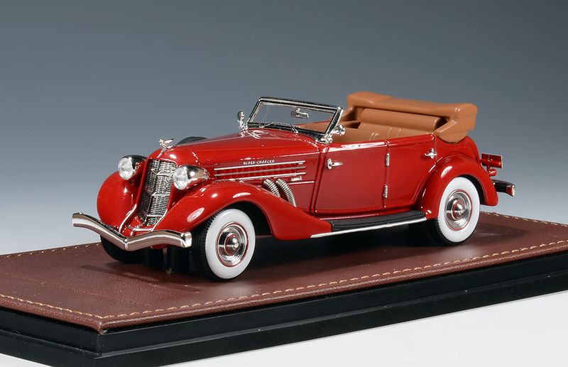 1:43 GLM - 1935 Auburn 851 SuperCharged Phaeton Open Roof Red 1:43 GLM - 1935 Auburn 851 SuperCharged Phaeton Open Roof Red