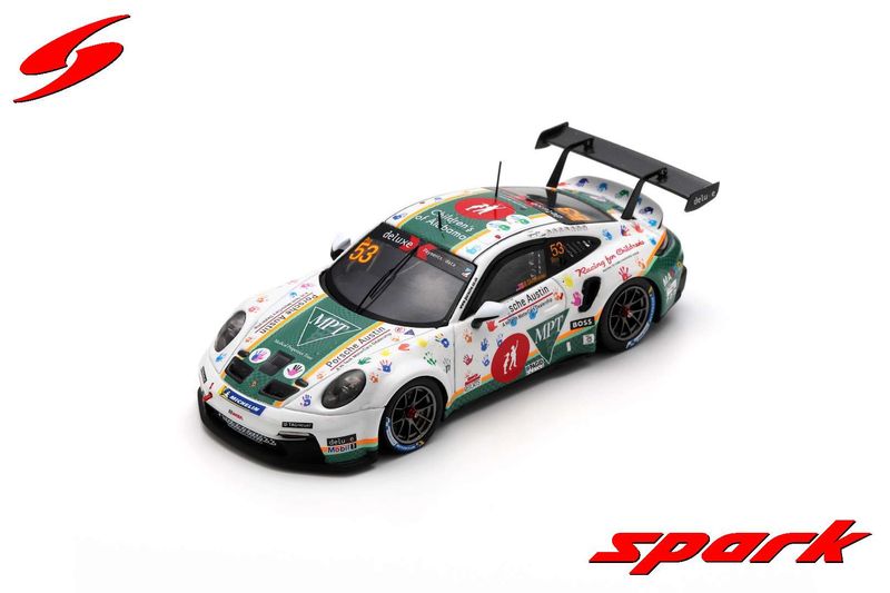 1:43 Spark - Porsche 911 GT3 Cup No.53 Porsche Deluxe Carrera Cup North America Champion 2023 Riley Dickinson 1:43 Spark - Porsche 911 GT3 Cup No.53 Porsche Deluxe Carrera Cup North America Champion 2023 Riley Dickinson
