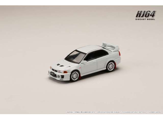 1:64 Hobby Japan - 1998 Mitsubishi Lancer GSR Evolution 5 (CP9A) with Mud flap, scortia white