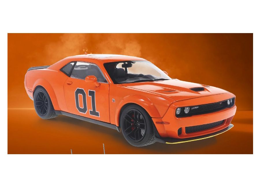 1:18 Solido - Dodge Challenger R/T Scat Pack Widebody Hazzard Tribute 2023