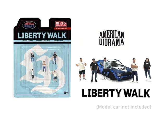 1:64 American Diorama - Team Liberty Walk Figure set of 5 Figures