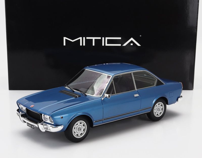 1:18 Mitica Resin - Fiat 124 Sport Coupe Serie-3 1974 Azzurro Chiaro Metallic 412