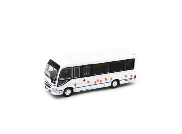 1:76 Tiny Toys - Toyota Coaster (B70) School Bus (19seats) YD4633, white