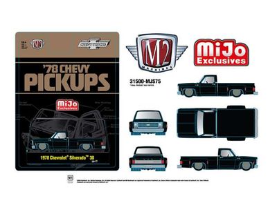 1:64 M2 Machines - 1978 Chevrolet Silverado 30, black