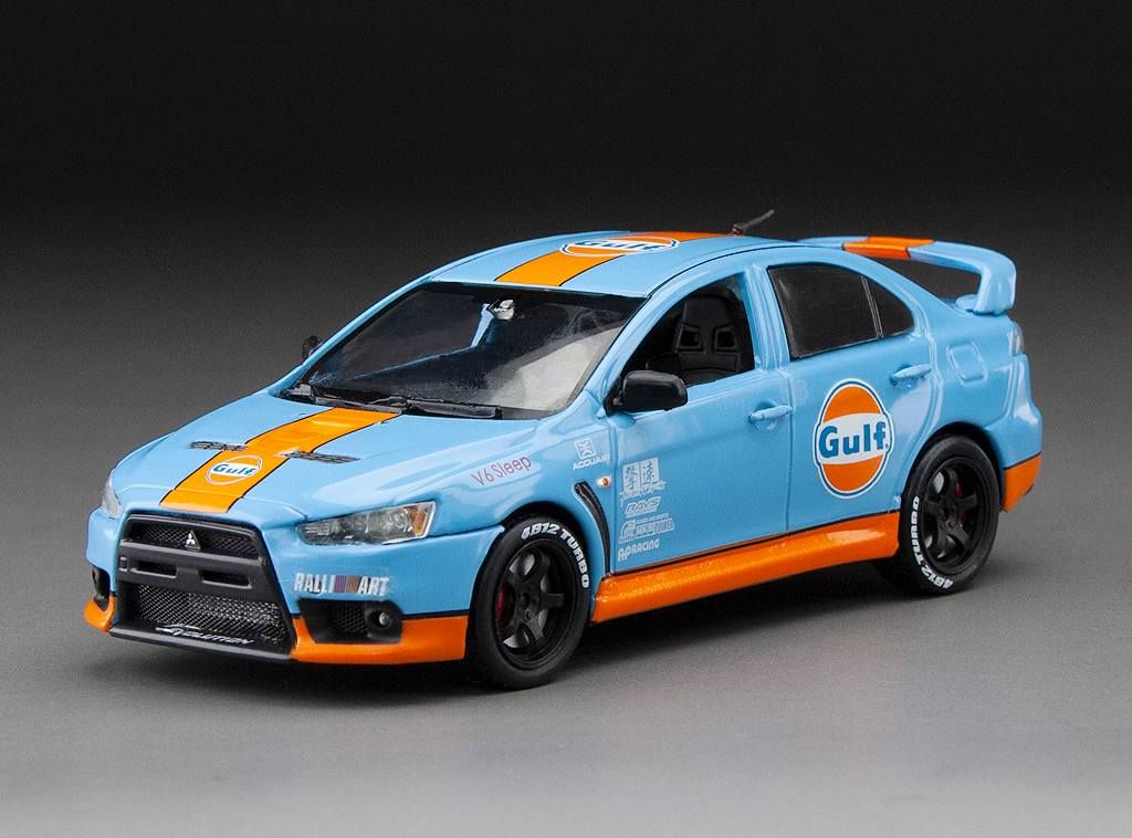 1:43 Vitesse - 2012 Mitsubishi Lancer EVO X *Gulf Oil*