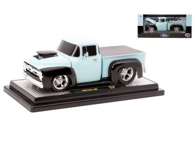 1:24 M2 Machines - 1956 Ford 100, blue/blac