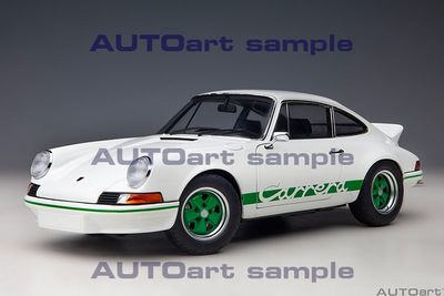 1:18 Autoart - Porsche 911 Carrera 2.7 RS (Grand Prix White with Green stripes)