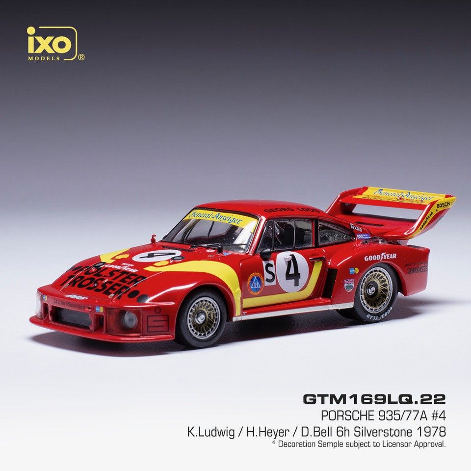 1:43 Ixo - Porsche 935/77A, No.4, 6h Silverstone, K.Ludwig/H.Heyer, 1978
