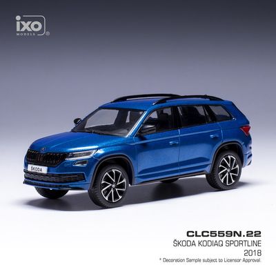 1:43 Ixo - Skoda Kodiaq, metallic-blau, Sportline, 2018