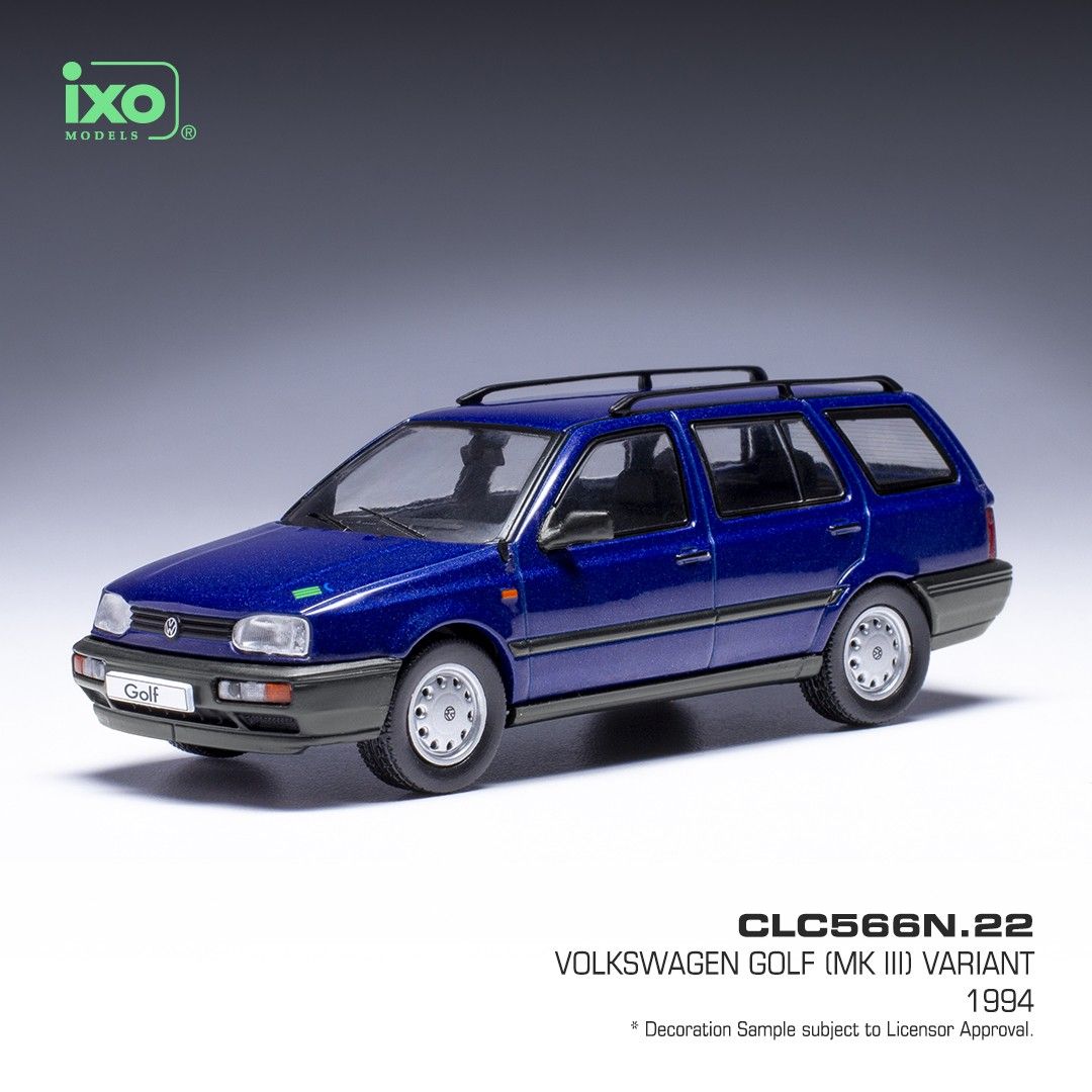 1:43 Ixo - VW Golf III Variant, metallic-blau, Pink Floyd, 1994