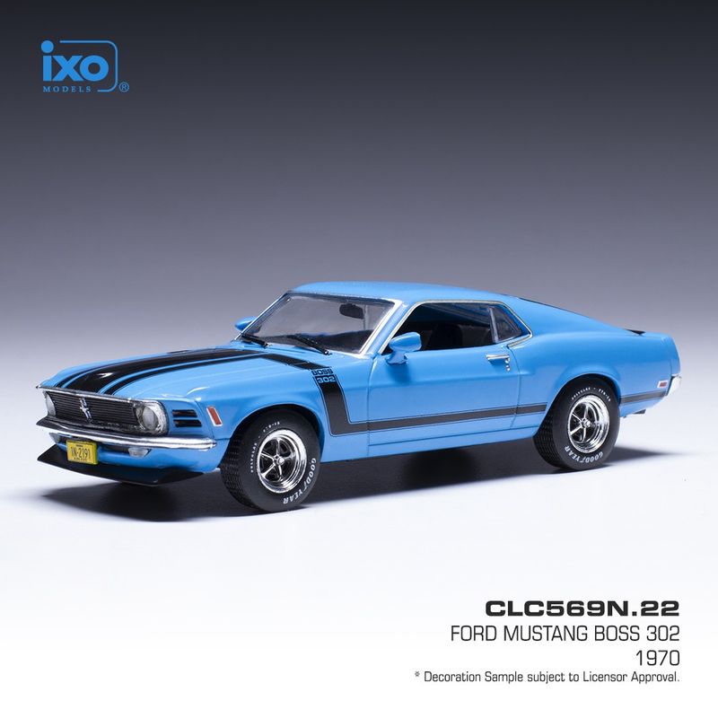 1:43 Ixo - Ford Mustang Boss 302, blau, 1970 1:43 Ixo - Ford Mustang Boss 302, blau, 1970