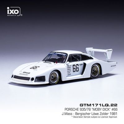 1:43 Ixo - Porsche 935/78, Bergischer Löwe Zolder, Moby Dick, J.Mass, 1978