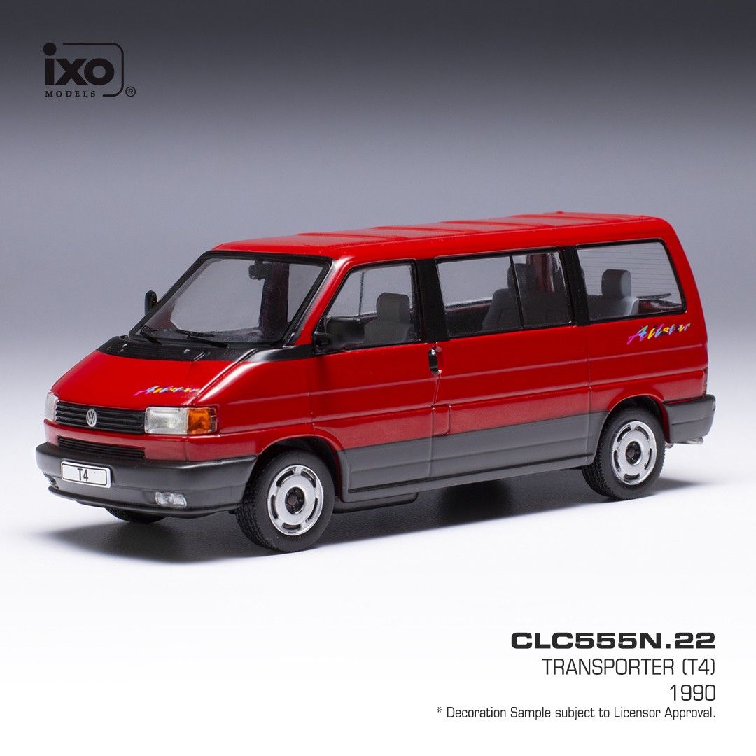 1:43 Ixo - VW Transporter T4, rot, 1990