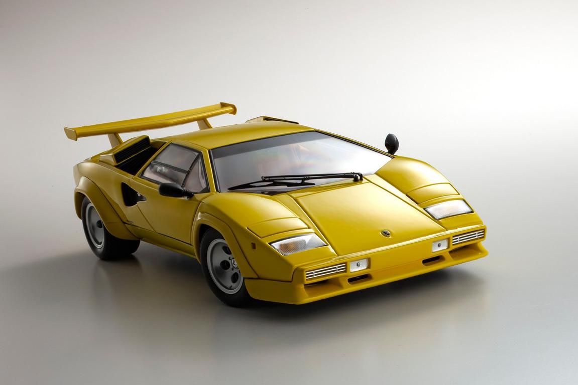 1:18 Kyosho - Lamborghini Countach LP5000 Quattrovalvole 1982 Black Yellow