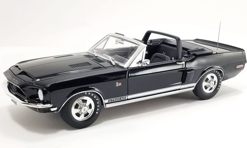 1:18 ACME - 1968 Shelby GT500KR Convertible, black with white top 1:18 ACME - 1968 Shelby GT500KR Convertible, black with white top