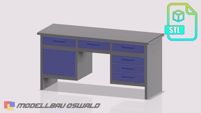STL Druck Datei - Werkbank 94,4mm 6x Schublade / 1x Tür SYU70 STL Druck Datei - Werkbank 94,4mm 6x Schublade / 1x Tür SYU70