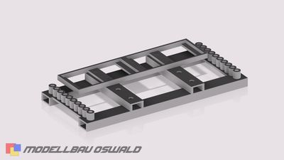 STL Druck Datei - Schrankenzaun Traverse Bauzaun HS140