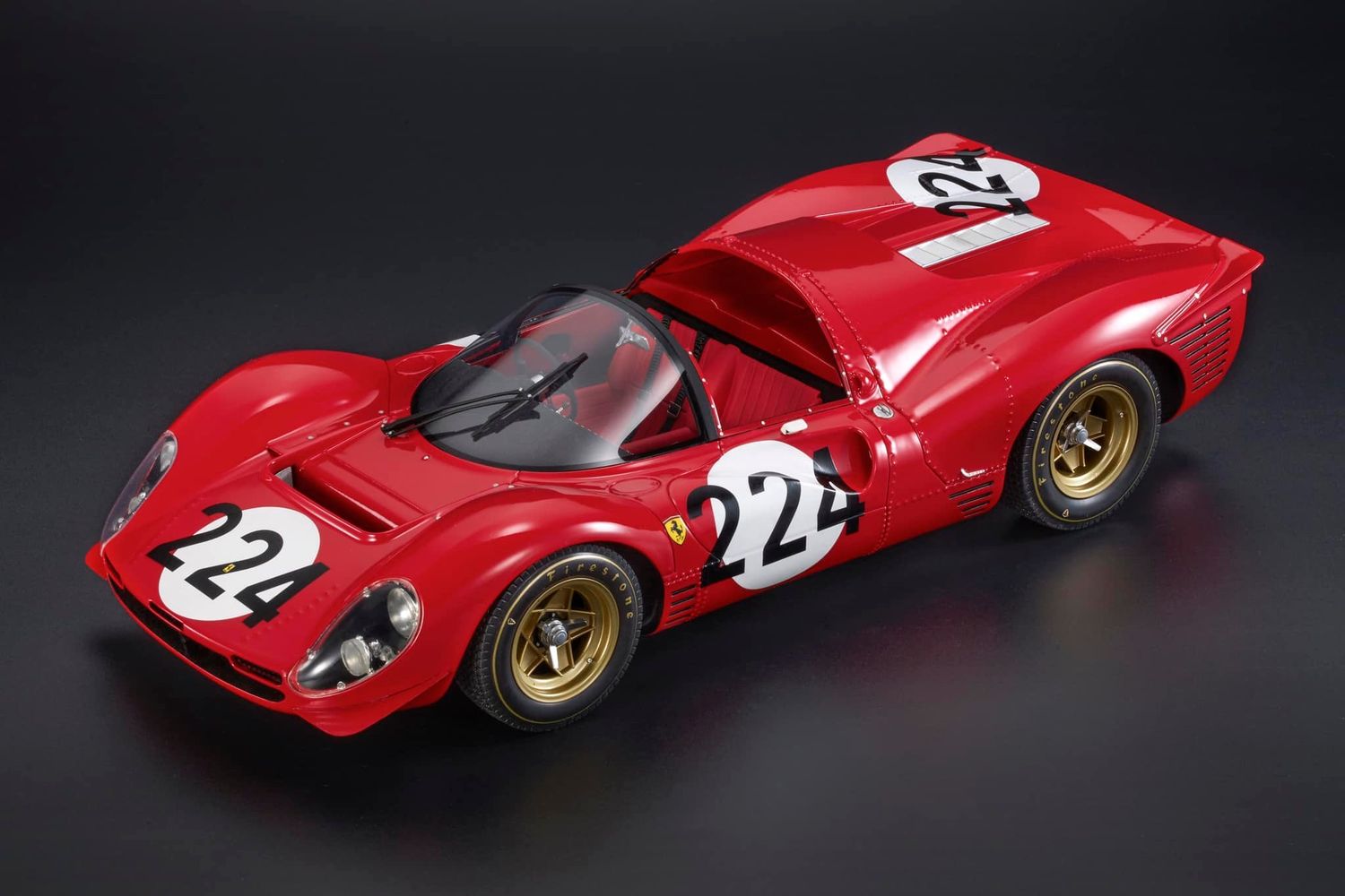 1:18 Top Marques - Ferrari 330 P4 Spider (1967) - No. 224 N. Vaccarella / L. Scarfiotti - Targa Florio 1967