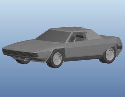1:18 Top Marques - 1976 Ferrari 308 GT Bertone Rainbow First Concept Grey Metallic 1:18 Top Marques - 1976 Ferrari 308 GT Bertone Rainbow First Concept Grey Metallic